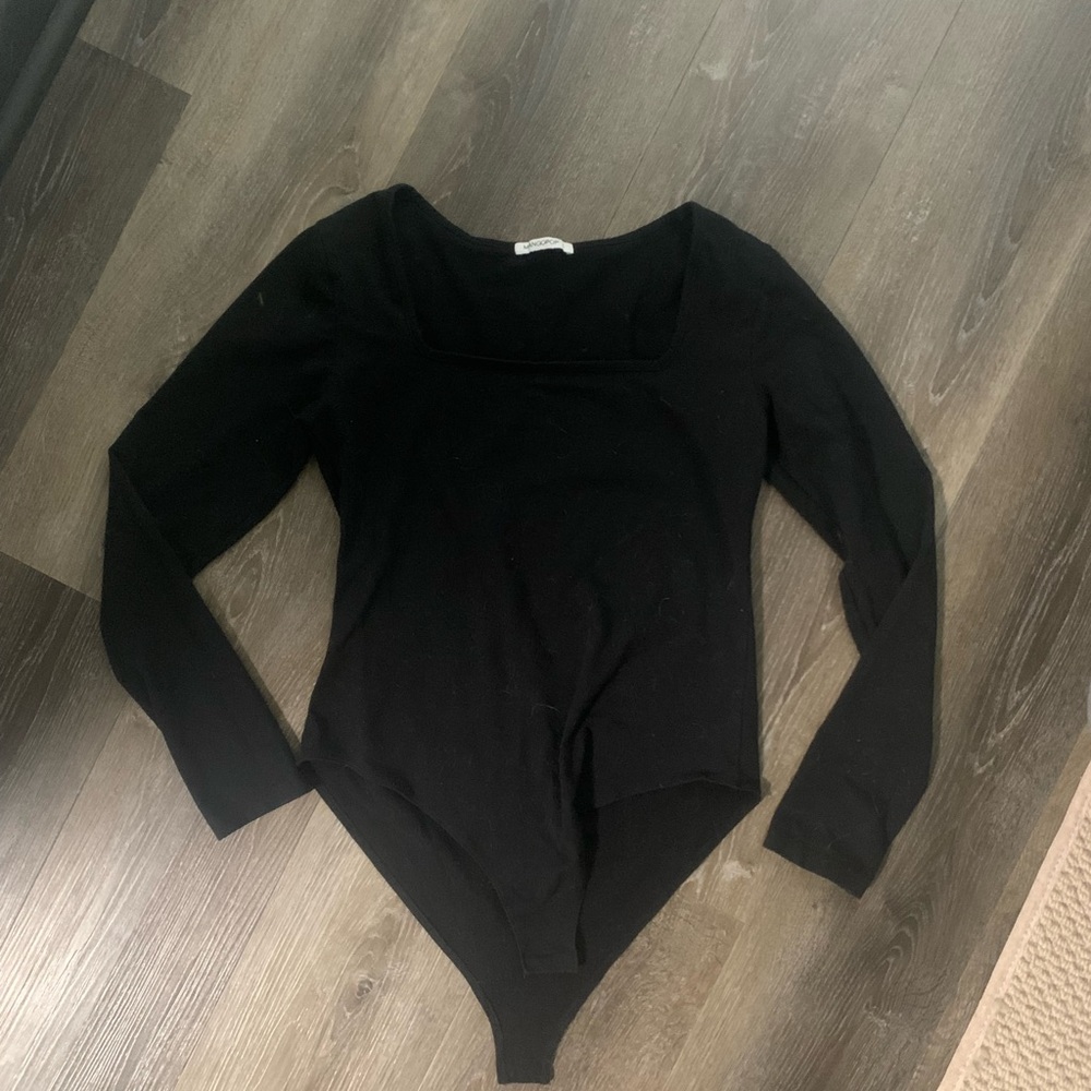 Long Sleeve Black Bodysuit